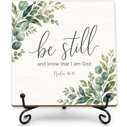 Be Still and Know That I Am God Wood Sign 5.1" Christian Decor(035 - color: Be still6