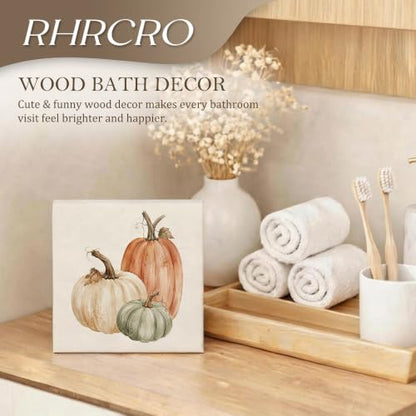 Fall Pumpkin Decor Wooden Box Sign - color: Fall-6