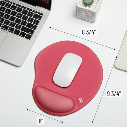 Mr. Pen- Ergonomic Mouse Pad with Wrist Rest - color: Red