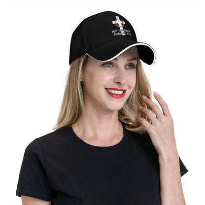 Jesus Baseball Cap for Men and Women Adjustable Christian Trucker Hat Fashion Cross Golf Hat - color: Jesus Not Ashamed Romans 1:16