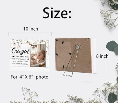NewBorn Baby Girls Picture Frame - color: our girl