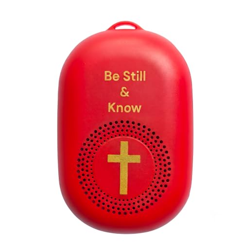 Upgraded KJV Audio Bible Player, 1189 Separate Tracks, Mood Bible, Portable Talking Electronic Bible with MicroSD, King James Version New & Old Testament, Gifts for Seniors, Red - color: Red