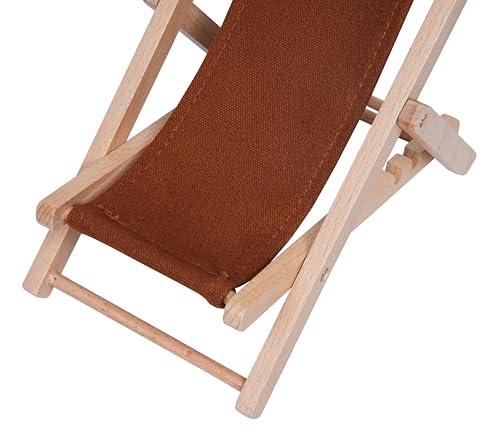 Foldable Wooden Cell Phone Stand, Phone Holder for Desks - color: Brown