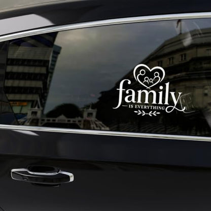 2PCS Family Quote UV DTF Sticker, Love Window Car Decal Faith Decor 10in - color: Family is Everything