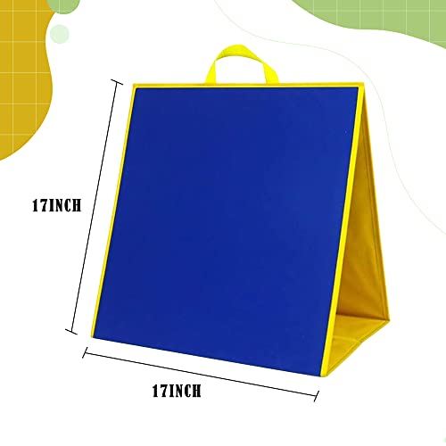 Topwon Felt Board, Folding Flannel Playboard Preschool Toddler Stories Boards, Animal Story Learning Double-Side Stand Flannel Board (Including Animal Felt) - style: Animal Felt board for classroom