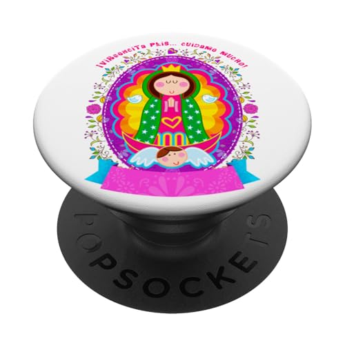 Our Lady Virgen De Guadalupe Sant Mary Catholic Religious PopSockets Adhesive PopGrip - style: Adhesive PopGrip