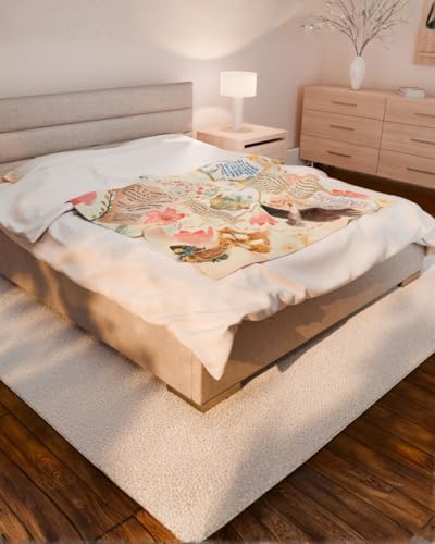 Hope Honeysuckle Bible Verse Blanket-Christian Fleece Throw Gifts for Women - color: Hope Honeysuckle, size: 50" x 60"
