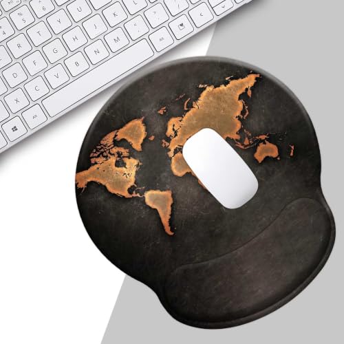 Mouse Pads for Desk, Ergonomic Mouse Pad with Wrist Rest Gaming Mousepad - color: Round-C3
