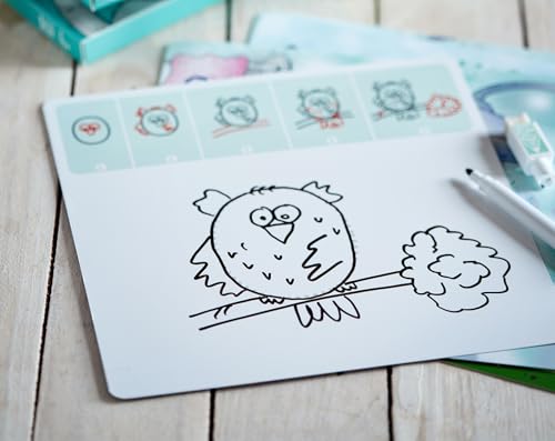 ABC Draw with Me 2-Pack – Learn to Draw ABC & Letter Tracing Cards Ages 3-6 - size: Medium (Pack of 2)