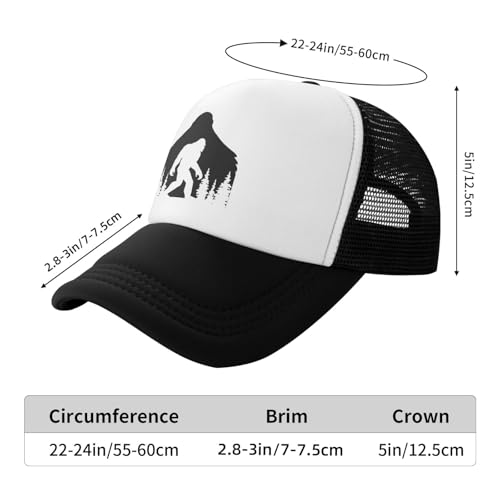 MOLAIGIN Trucker Hat, Adjustable Snapback Hat, Baseball Cap for Men Women, Breathable Mesh for Casual Wear - color: Black12