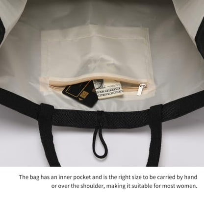 Book Tote Bag Christmas Librarian Bookish Gifts for Women Readers Book Lover - color: Black