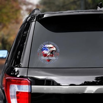 We The People 1776 American Bald Eagle Flag Patriotic Vinyl Car Decals