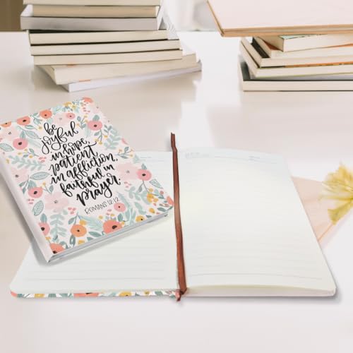 Cute flower Christian Hard Shell Journal Notebook 200 Sheets (5.8 x 8.3) - color: Multi 1154