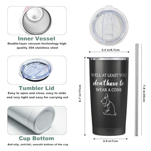 Get Well Soon Gifts for Women After Surgery 20oz Tumbler with Lid and Straw - color: Multi 1366