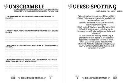 Bible Power Puzzles: 500 Scripture-Inspired Games―Learn the Word of God Through the Power of Puzzles! (Large Print)