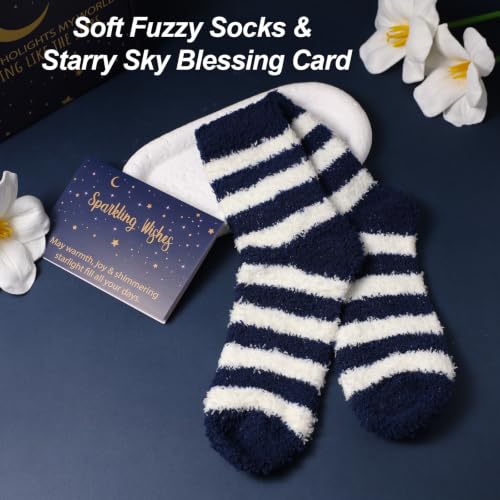 Starry Sky Good Luck Gifts Baskets, 10Pcs Self Care Birthday Gift for Women - color: Starry Blue