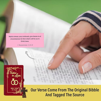 Personalized Marriage Bible Verse Box with Custom Couple Name & Date, 150 Prayer Cards, Christian Wedding Gift for Couples, Husband Wife Mom Dad, Anniversary & Housewarming Gifts - color: Marriage Bible