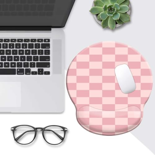 Mouse Pads for Desk, Ergonomic Mouse Pad with Wrist Rest Gaming Mousepad - color: Round-D2