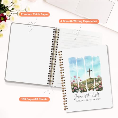 Bible Journal for Women, Gifts for Christian Women Girls, Birthday Present - color: Jesus is the Light