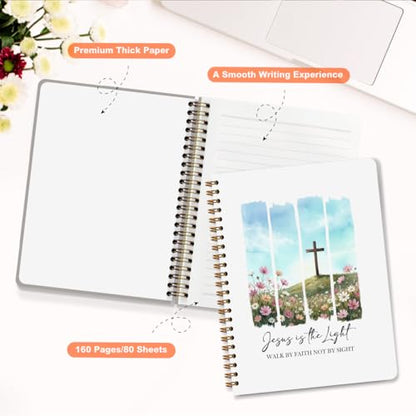 Bible Journal for Women, Gifts for Christian Women Girls, Birthday Present - color: Jesus is the Light