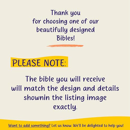 STARKENBURG COMPANY Custom NIV Journaling Bible, Custom Engraved Bible, New International Version, Christian Gifts, Baptism Gifts