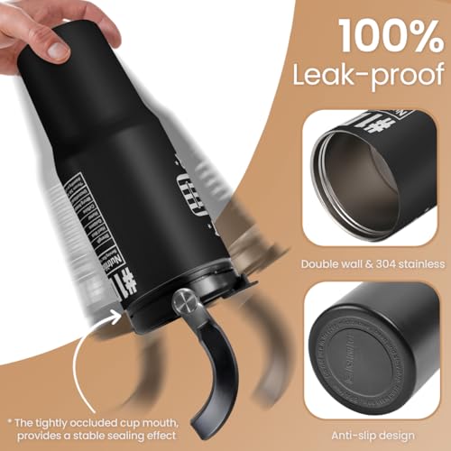 Best Dad Ever Tumbler 30oz with Carry Handle, Stainless Steel Insulated Tumblers Travel Cup with Flip Straw Lid, Gifts for Dad from Daughter Son, Dads Gift for Birthday Christmas Fathers Day - color: Dad 1