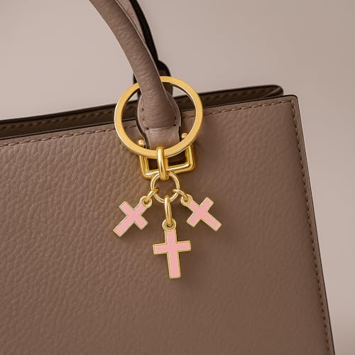 Cross Keychain – Cool Keychains Gifts for Christian, Baptism, Holidays, Keychains for Car Keys - color: Cross9