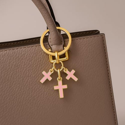 Cross Keychain – Cool Keychains Gifts for Christian, Baptism, Holidays, Keychains for Car Keys - color: Cross9