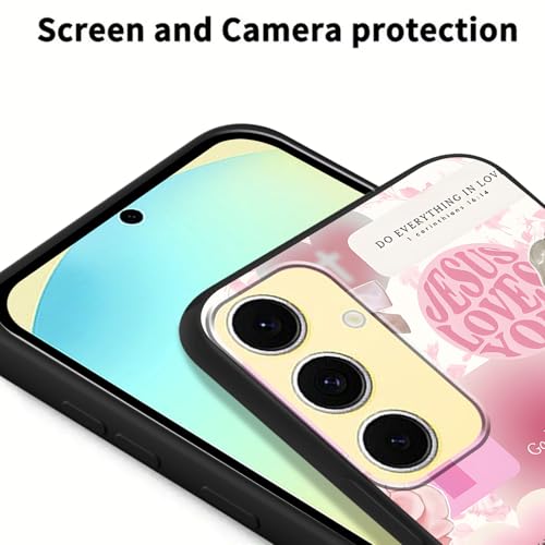 2 Pack Pink God Jesus Collage Phone Case for Samsung Galaxy S25 5G 6.2", Bible Verse Christian Quotes Bow Design Cover for Woman Girl, Slim Soft TPU Shockproof Protective Cases for Samsung S25 - color: Pink Collage, size: for Samsung Galaxy S25 5G