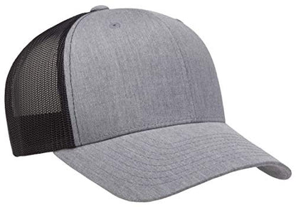 Yupoong Yp Classics Retro Trucker Cap - color: Heather/Black, size: One Size, style: Single