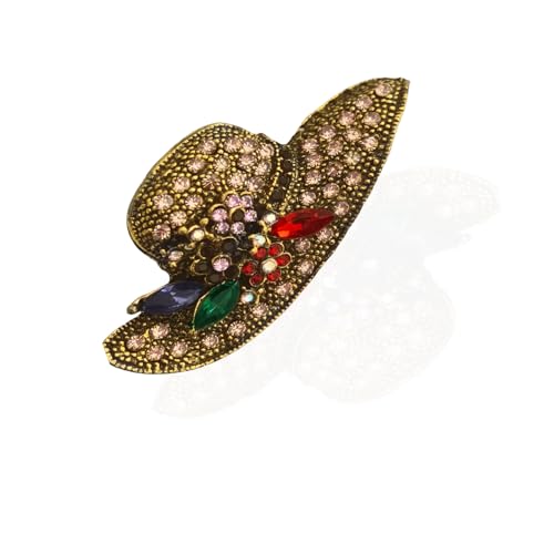 Brooch Pins For Women Fashion Elegant Brooches Lapel Badges Coat Sweater Scarves Shawl Dress Accessory Wedding Party Prom Jewelry - color: Golden-D