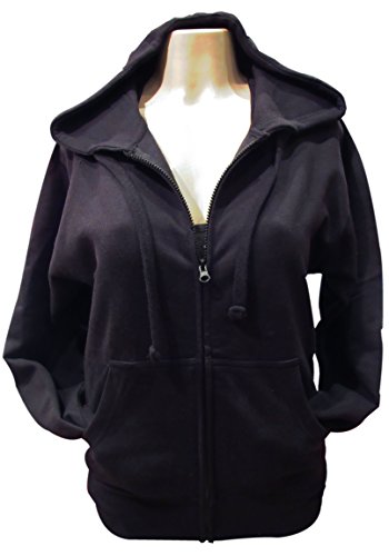 Black and Silver Rhinestone Cross and Angel Wings Black Zipper Hoodie - size: X-Small