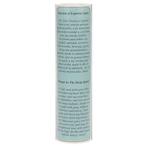 The Saints Collection Holy Spirit Flickering Lifelike LED Prayer Candle with Timer, Religious Home Decor, Gift Ideas for Friends and Family - size: 1 Count, style: Holy Spirit