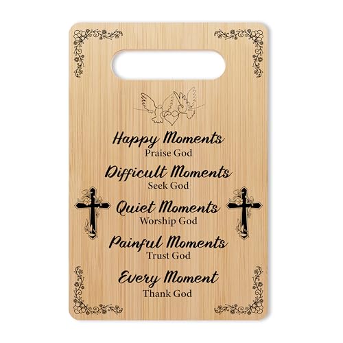 Christian Wedding Cutting Board, Religious Marriage Wood Charcuterie Board, Wedding Gifts For Couples, Christian Engagement Gifts, Bible Verse Bamboo Chopping Board, Kitchen Home Farmhouse Decor -04 - color: Religious Marriage