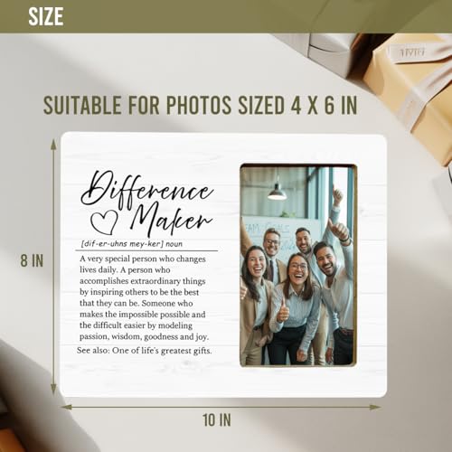 Difference Maker Definition Gifts Picture Frame, Difference Maker Gifts Picture Frame for Employees Coworker Colleage - color: Difference
