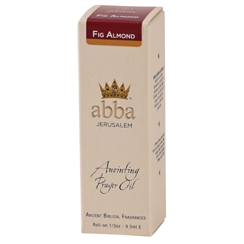 Dicksons Abba Jerusalem Anointing Prayer Roll-on Oil, Scented Biblical Oil for Prayer, Worship, Home Devotion and Blessing .33 Ounce Favor and Abundance Fig Almond