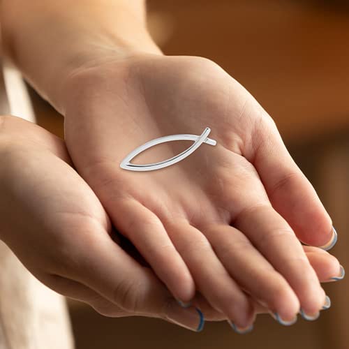 Apparel pin - color: Silver Fish