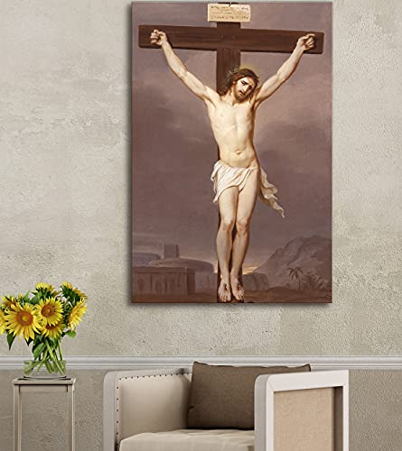 Canvas Print Wall Art - Crucifixion of Christ, 1827 by Josef Arnold The Elder - 12x18 inches - color: Crucifixion of Christ, size: 18"L x 12"W