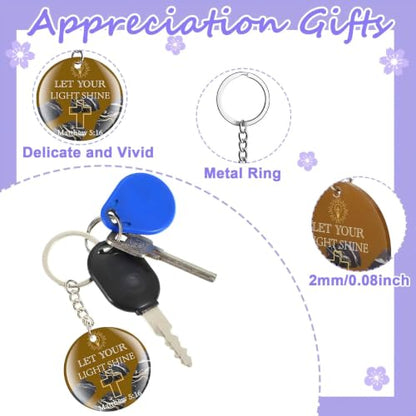 Janmercy 120 Pcs Acrylic Christian Keychain Bulk for Women - style: Classic
