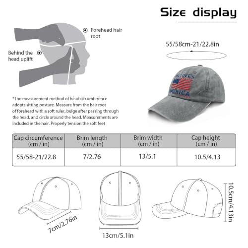 She Loves Jesus and America Too Hats for Womens Soft Washed Distressed Baseball - color: She Loves Jesus and America Toolight Grey1
