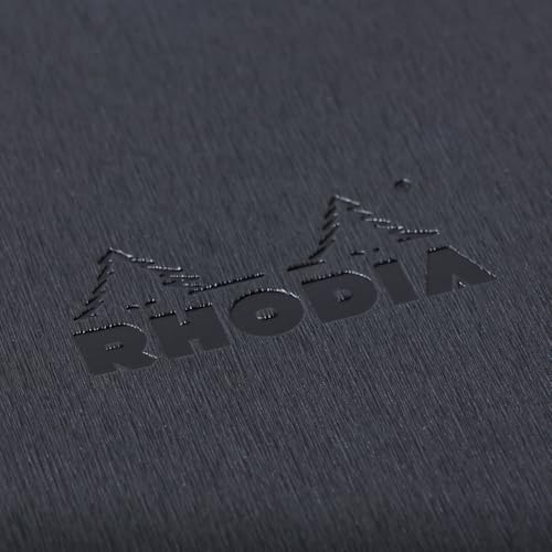 Rhodia cfmtpu11setbk Metallic PU Leather Ballpoint Pen Script Set, Black (Block Rodia No. 11 A7 Notepad, 80 Pieces, 0.2 inch (5 mm) Square) - color: Black, style: Script Ballpoint Pen Set