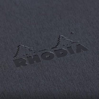 Rhodia cfmtpu11setbk Metallic PU Leather Ballpoint Pen Script Set, Black (Block Rodia No. 11 A7 Notepad, 80 Pieces, 0.2 inch (5 mm) Square) - color: Black, style: Script Ballpoint Pen Set