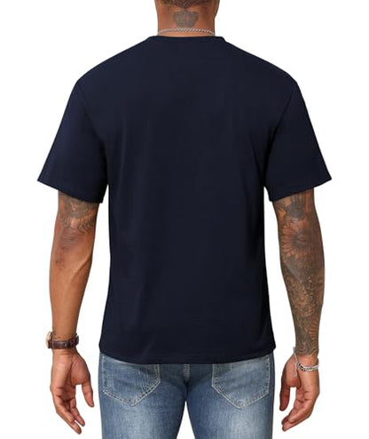 KESIHAN Christian Shirts for Men Jesus Fear God Faith Graphic Tee - color: Navy-3, size: X-Large