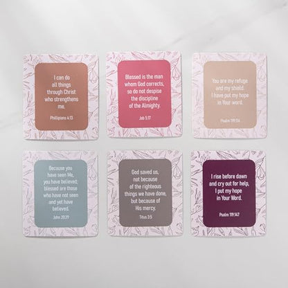 DIVERSEBEE Bible Verse Cards, 60 Unique Prayer Cards (Delicate) - color: Delicate