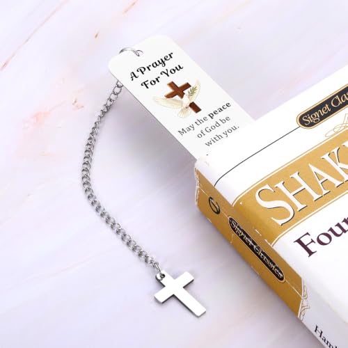 Christian Bookmarks for Women, Bible Bookmarks for Women with Cross Pendant