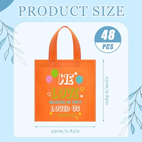 Sweetude 48 Pcs Christian Gift Bags Bulk, Bible Verse Gift Bags for Kid - color: Colourful, style: Kids