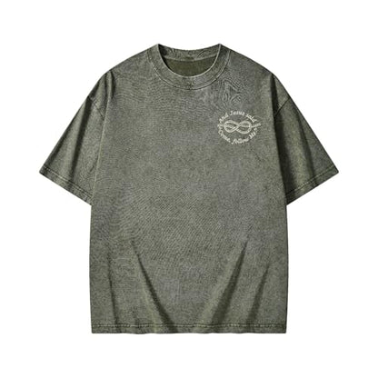 Christian Fishers of Men Shirt for Women Men Jesus Religious Oversized Graphic Tees Acid Wash Bible Verse Faith God T-Shirt - color: Army Green, size: Small