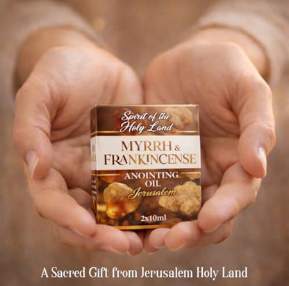Biblical Myrrh & Frankincense Anointing Oil from Jerusalem 2 Bottles x 10ml