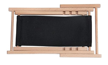 Foldable Wooden Cell Phone Stand, Phone Holder for Desk - color: Black