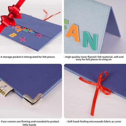 CHEFAN Foldable Felt Board for Toddlers and Felt Numbers for Kids